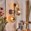Koyoto Boule lumineuse, Applique murale Ambre, Clair, Fumé, 3 lumières