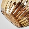 Ripoll Plafonnier, Boule lumineuse Chrome, Or, Cuivré, Fumé, 3 lumières