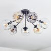 Ripoll Plafonnier, Boule lumineuse Ambre, Clair, Fumé, 7 lumières