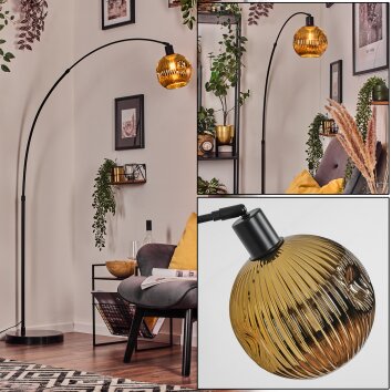 Ripoll Lampadaire, Lampadaires arc Noir, 1 lumière