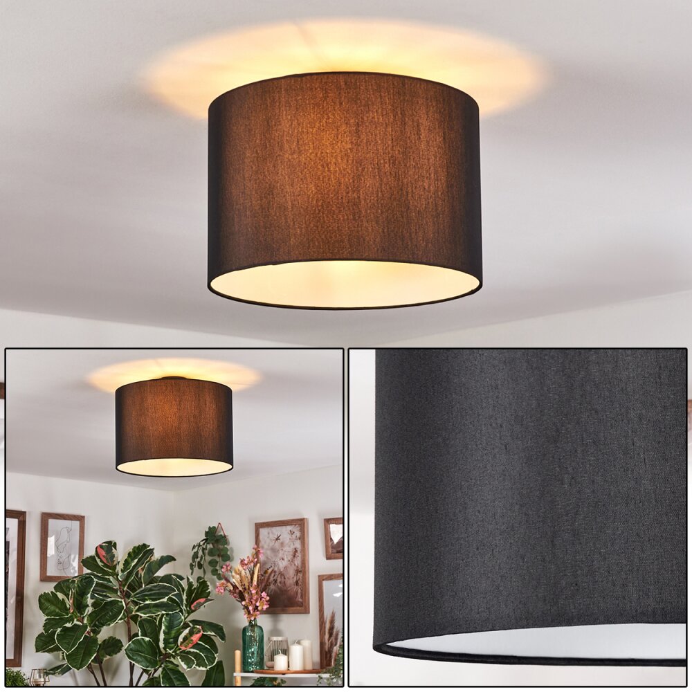 Soungou Plafonnier Noir, Blanc, 1 lumière main product photo