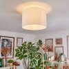 Soungou Plafonnier Blanc, 1 lumière
