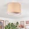 Soungou Plafonnier beige, 1 lumière