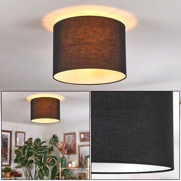 Bassagoda Plafonnier Noir, Blanc, 1 lumière Bassagoda Plafonnier Noir, Blanc, 1 lumière