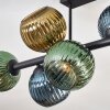 Koyoto Plafonnier, Boule lumineuse Bleu, Or, Vert, 8 lumières