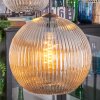 Koyoto Suspension, Boule lumineuse, Suspension grappe Ambre, Clair, Fumé, 4 lumières