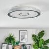Simonstorp Plafonnier, Panel LED Argenté, Blanc, 1 lumière