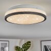 Onara Plafonnier, Panel LED Noir, Blanc, 1 lumière