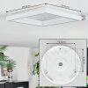 Xarel Plafonnier, Panel LED Blanc, 1 lumière