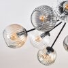 Ripoll Plafonnier, Boule lumineuse Ambre, Clair, Fumé, 10 lumières