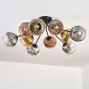 Ripoll Plafonnier, Boule lumineuse Or, Clair, Cuivré, Fumé, 10 lumières