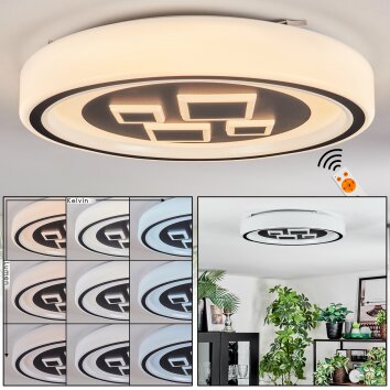Jalon Plafonnier, Panel LED Blanc, 1 lumière, Télécommandes