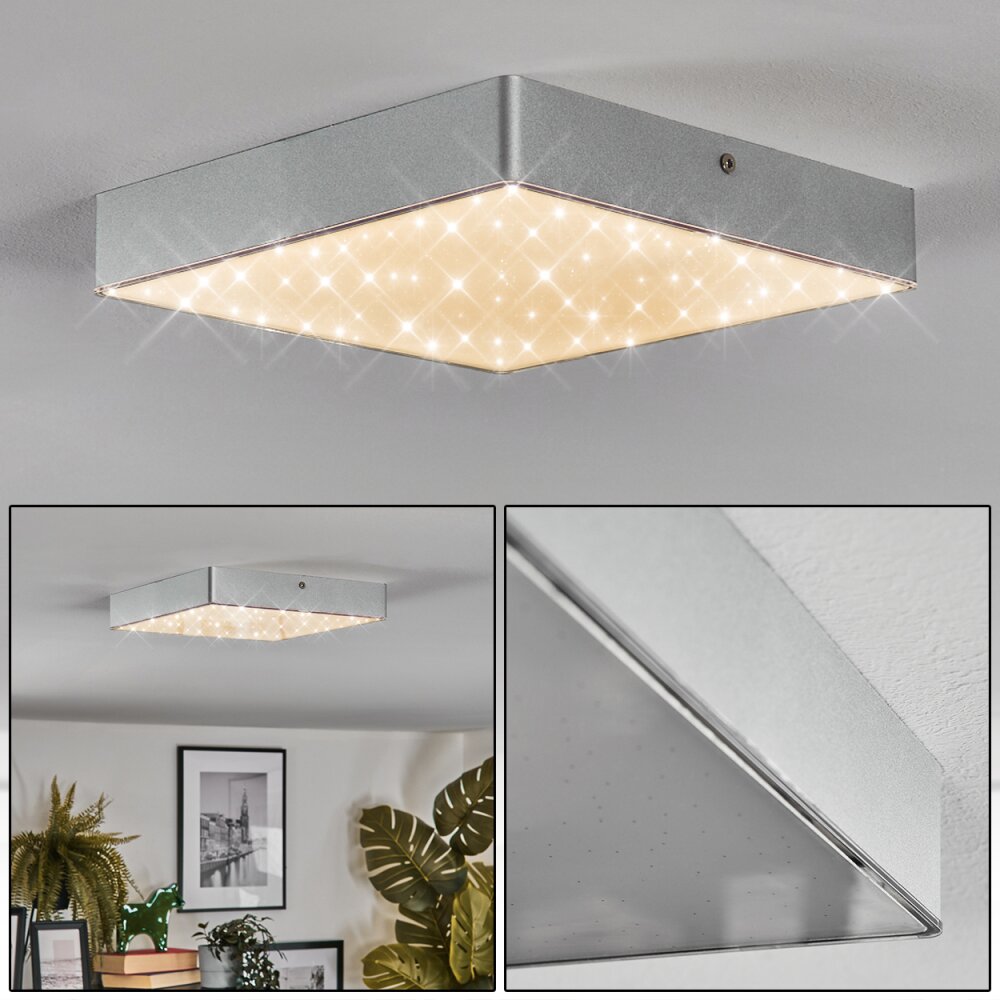Esmar Plafonnier, Panel LED Argenté, 1 lumière main product photo