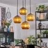 Koyoto Suspension, Boule lumineuse, Suspension grappe Or, 4 lumières