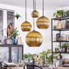 Koyoto Suspension, Boule lumineuse, Suspension grappe Or, 4 lumières