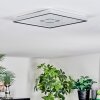 Simonstorp Plafonnier, Panel LED Argenté, Blanc, 1 lumière