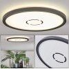 Simonstorp Plafonnier, Panel LED Noir, Blanc, 1 lumière