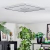 Simonstorp Plafonnier, Panel LED Argenté, Blanc, 1 lumière