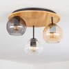 Koyoto Plafonnier, Boule lumineuse 40 cm Écru, Noir, 3 lumières