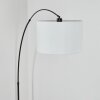Soungou Lampadaire Chrome, Noir, 1 lumière