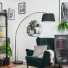 Bassagoda Lampadaire Chrome, Noir, 1 lumière