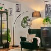 Bassagoda Lampadaire Chrome, Noir, 1 lumière