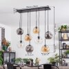 Ripoll Suspension, Boule lumineuse, Suspension Ambre, Clair, Fumé, 8 lumières