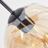 Ripoll Suspension, Boule lumineuse, Suspension Ambre, Clair, Fumé, 8 lumières