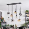Ripoll Suspension, Boule lumineuse, Suspension Ambre, Clair, Fumé, 8 lumières