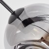 Ripoll Suspension, Boule lumineuse, Suspension Ambre, Clair, Fumé, 8 lumières