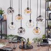 Ripoll Suspension, Boule lumineuse, Suspension Ambre, Clair, Fumé, 8 lumières