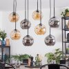 Ripoll Suspension, Boule lumineuse, Suspension Ambre, Fumé, 8 lumières