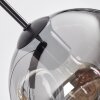 Ripoll Suspension, Boule lumineuse, Suspension Ambre, Fumé, 8 lumières