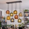 Ripoll Suspension, Boule lumineuse, Suspension Bleu, Or, Vert, Cuivré, 8 lumières