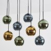 Koyoto Suspension, Boule lumineuse, Suspension Bleu, Or, Vert, 8 lumières