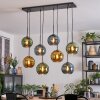 Koyoto Suspension, Boule lumineuse, Suspension Bleu, Or, Vert, 8 lumières