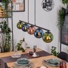 Gastor Suspension, Boule lumineuse, Suspension Bleu, Vert, Cuivré, 5 lumières