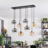 Ripoll Suspension, Boule lumineuse, Suspension Ambre, Clair, Fumé, 8 lumières
