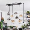Ripoll Suspension, Boule lumineuse, Suspension Ambre, Clair, Fumé, 8 lumières