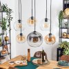 Koyoto Suspension, Boule lumineuse, Suspension Ambre, Clair, Fumé, 6 lumières