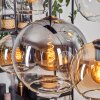 Koyoto Suspension, Boule lumineuse, Suspension Ambre, Clair, Fumé, 6 lumières