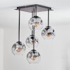 Ripoll Plafonnier, Boule lumineuse Clair, Fumé, 5 lumières
