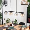 Koyoto Suspension, Boule lumineuse, Suspension Ambre, Clair, Fumé, 4 lumières