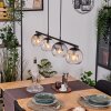 Koyoto Suspension, Boule lumineuse, Suspension Ambre, Clair, Fumé, 4 lumières