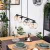 Koyoto Suspension, Boule lumineuse, Suspension Ambre, Clair, Fumé, 4 lumières