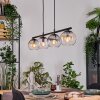 Koyoto Suspension, Boule lumineuse, Suspension Ambre, Clair, Fumé, 4 lumières