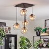 Koyoto Plafonnier, Boule lumineuse Ambre, Clair, 5 lumières