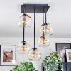 Koyoto Plafonnier, Boule lumineuse Ambre, Clair, 5 lumières
