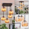 Koyoto Plafonnier, Boule lumineuse Ambre, 5 lumières