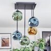 Ripoll Plafonnier, Boule lumineuse Bleu, Or, Vert, 5 lumières